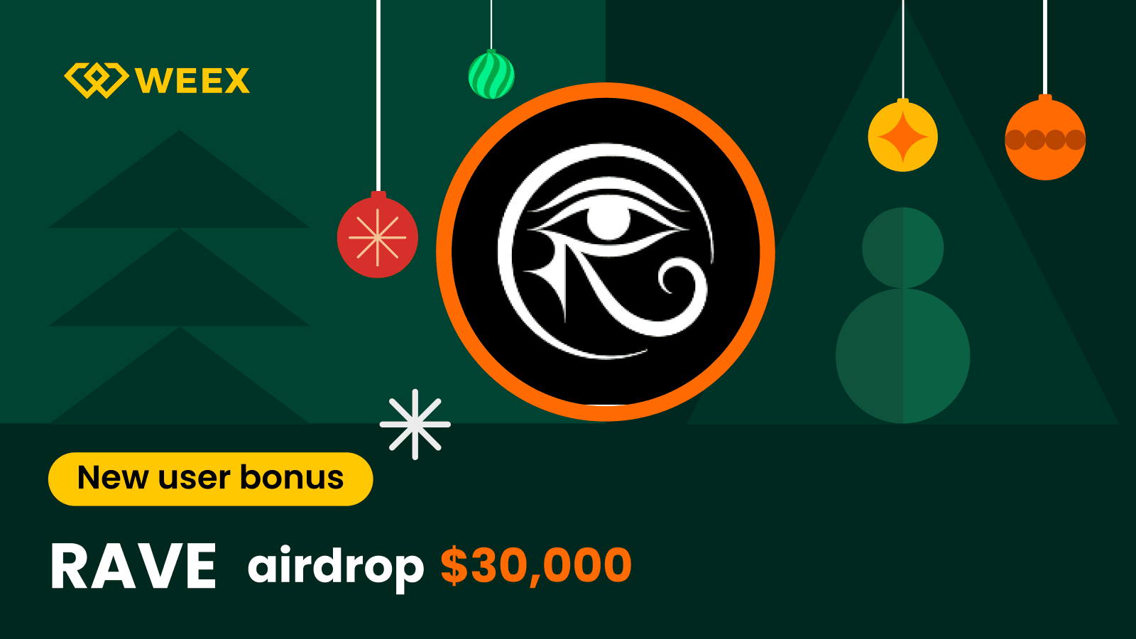 Аирдроп WEEX RAVE 2026: Поделитесь 30 000 USDT