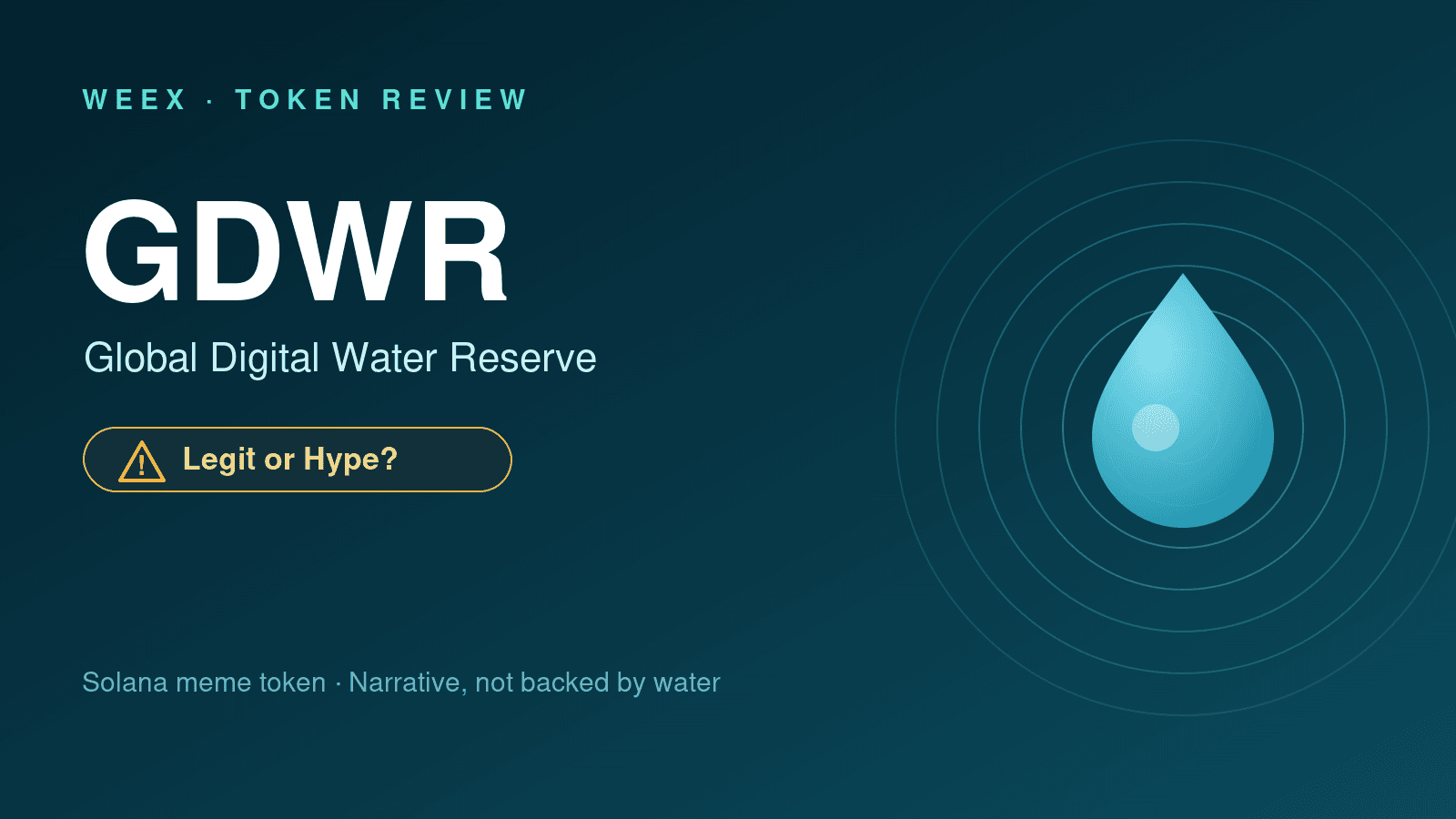 Монета GDWR (Global Digital Water Reserve): Легитимна или хайп?