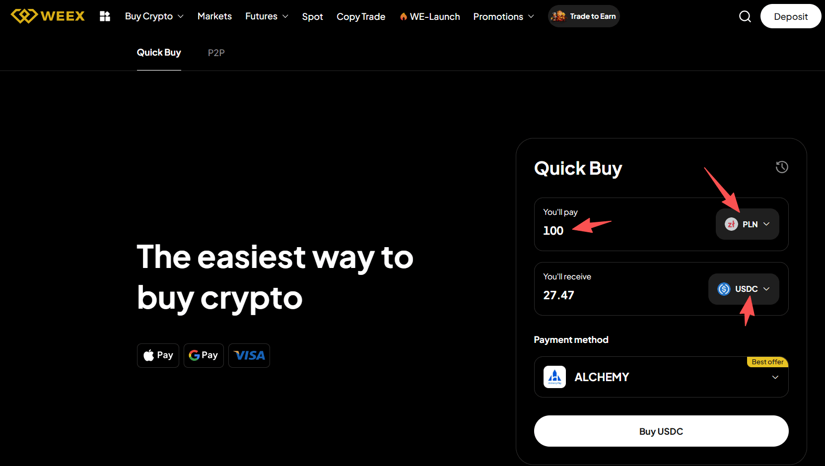 What is WEEX OTC and How to Buy USDC with PLN on WEEX OTC?