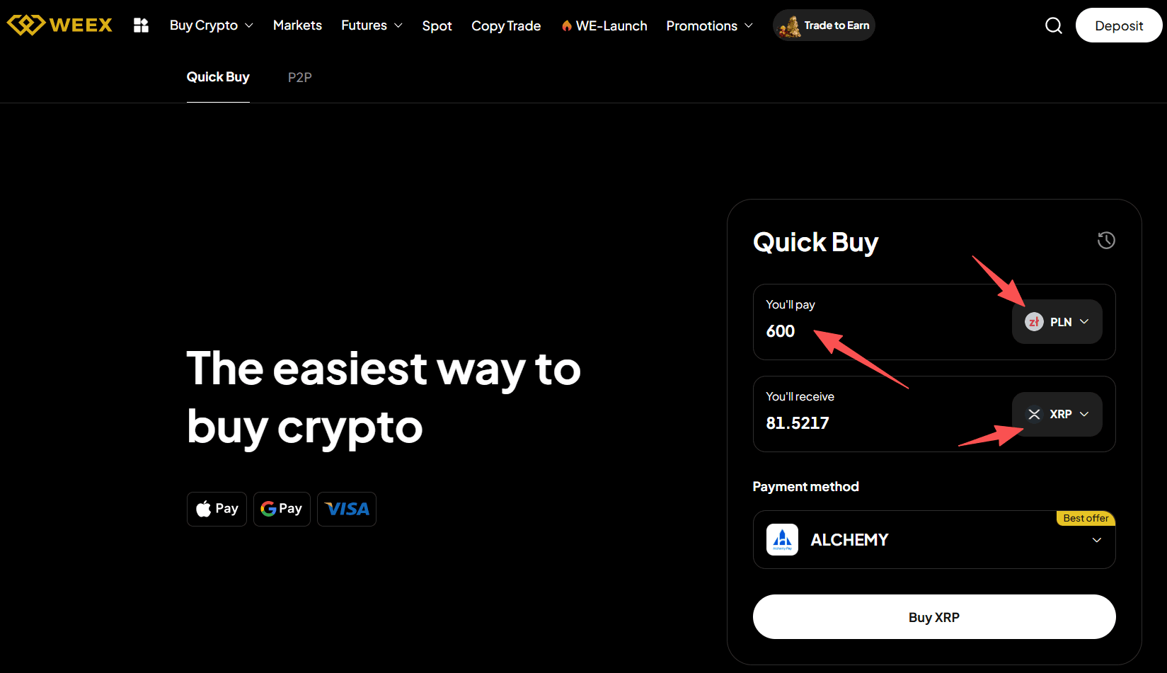 Что такое WEEX OTC и как купить XRP с PLN на WEEX OTC?