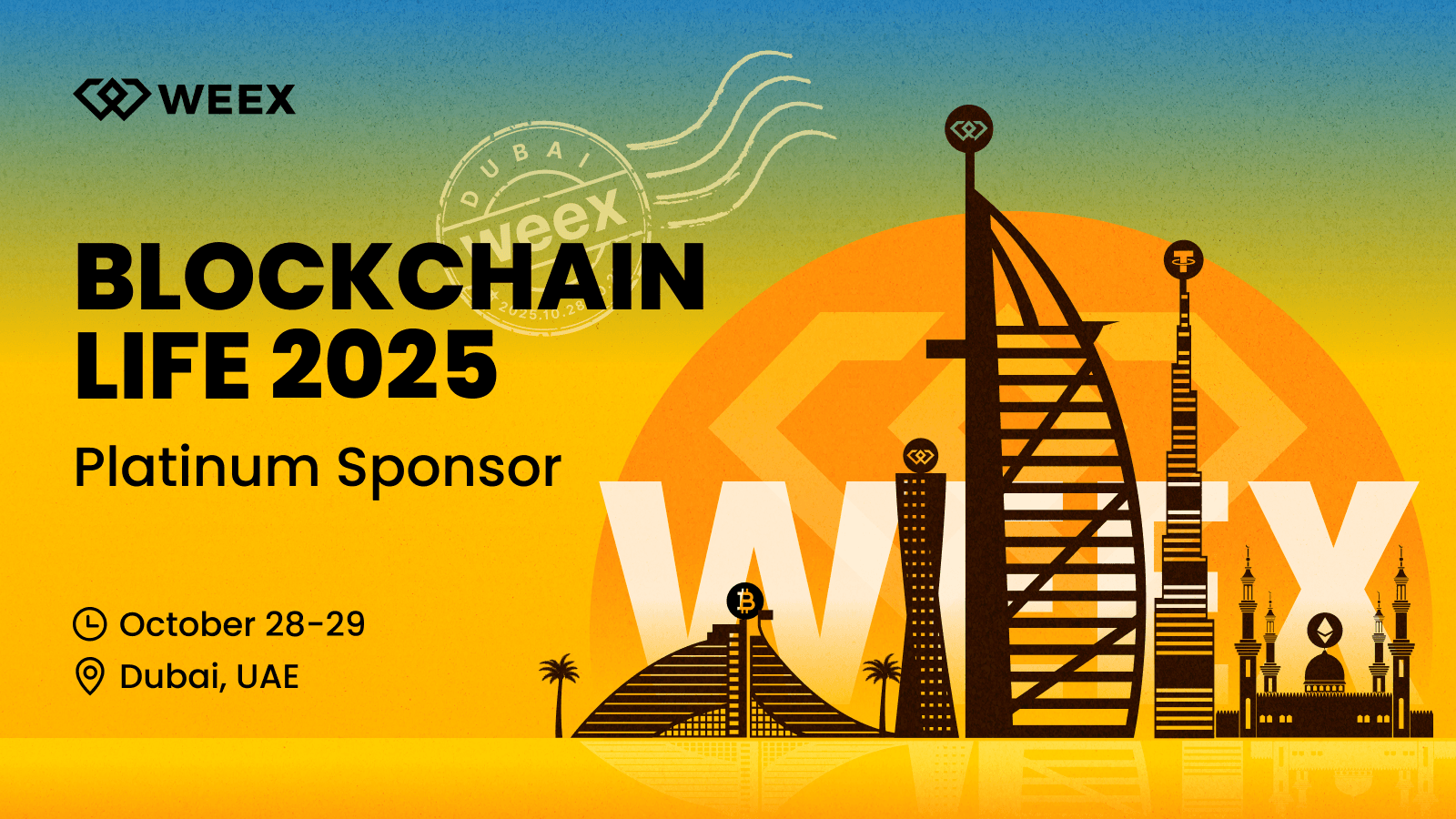 WEEX отправляется на Blockchain Life Dubai 2025