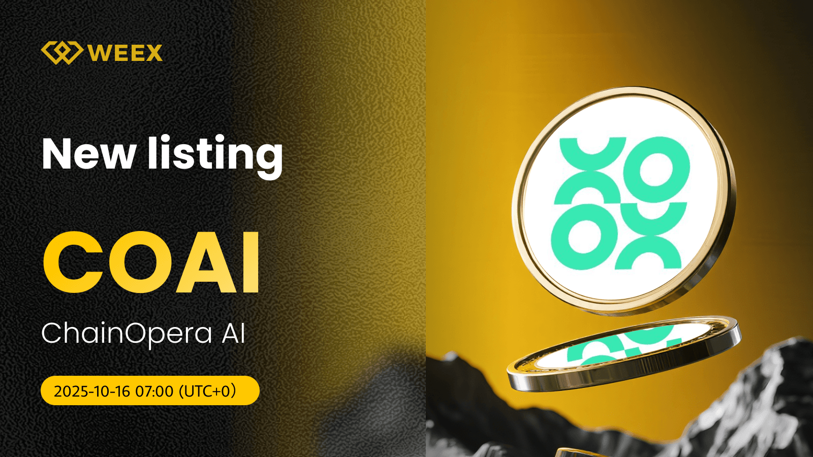 COAI USDT Pair Now Live on WEEX for ChainOpera AI Coin
