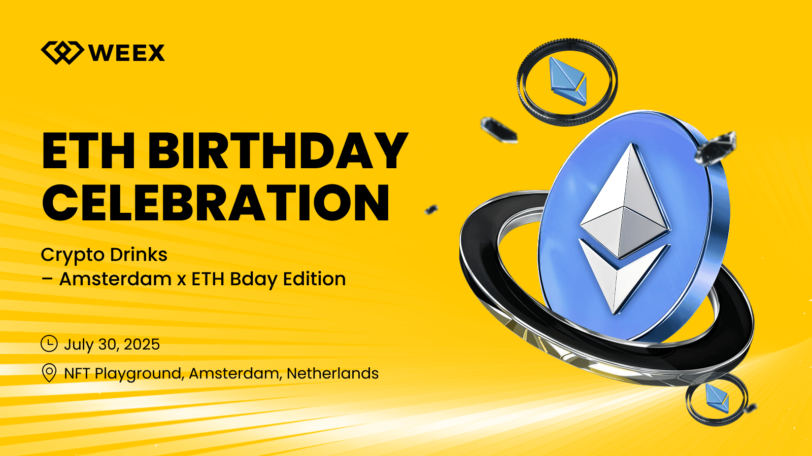 WEEX День рождения ETH и Web3 нетворкинг