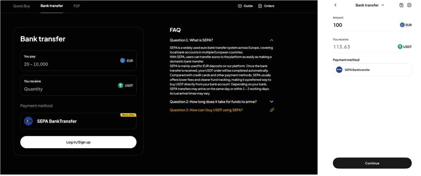 WEEX OTC теперь поддерживает депозиты в евро через банковский перевод SEPA