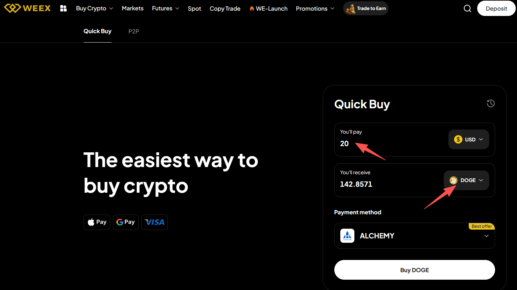 Что такое WEEX OTC и как купить DOGE с USD на WEEX OTC?