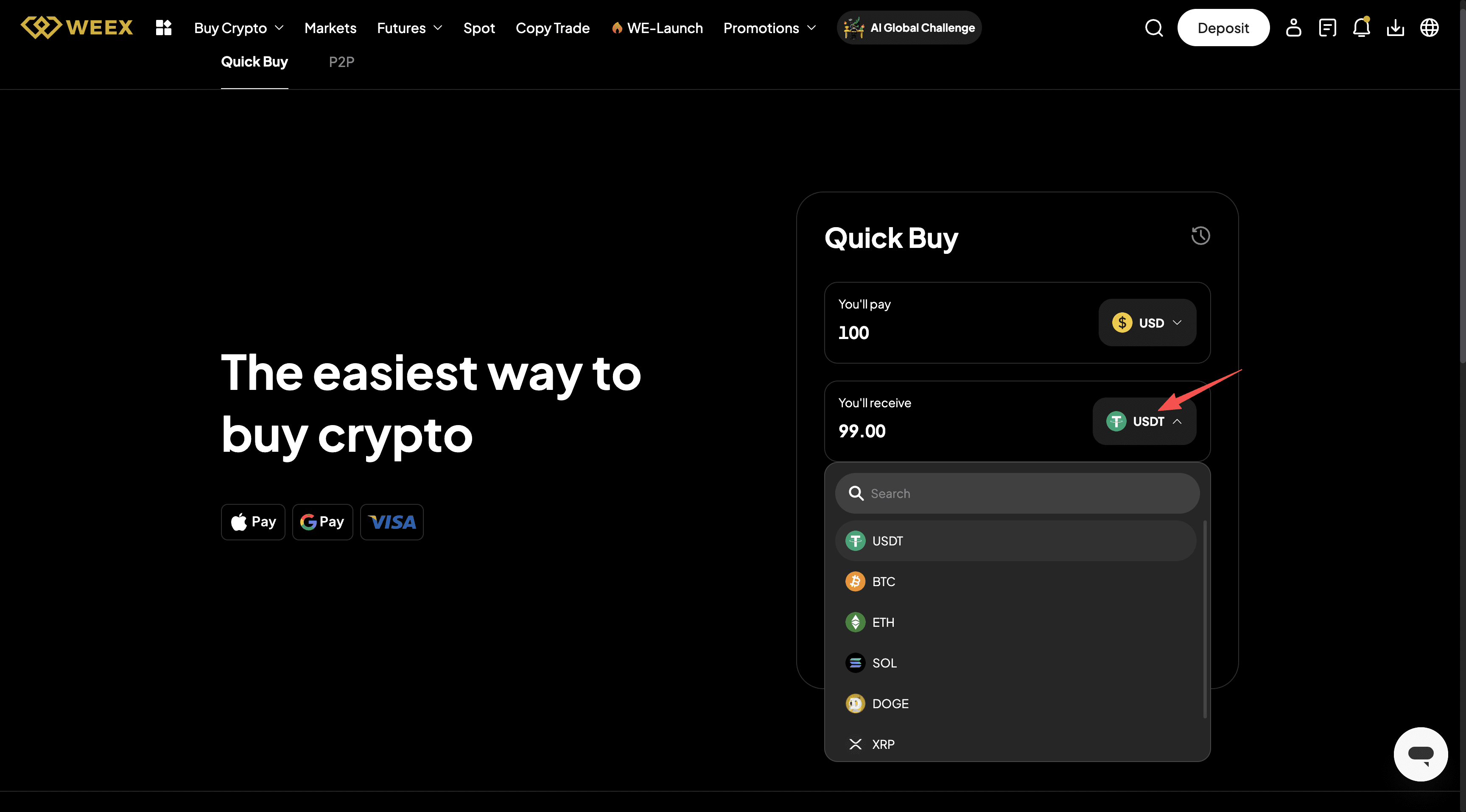 What is Crypto OTC Exchange and How to Buy crypto with Mastercard on WEEX OTC?