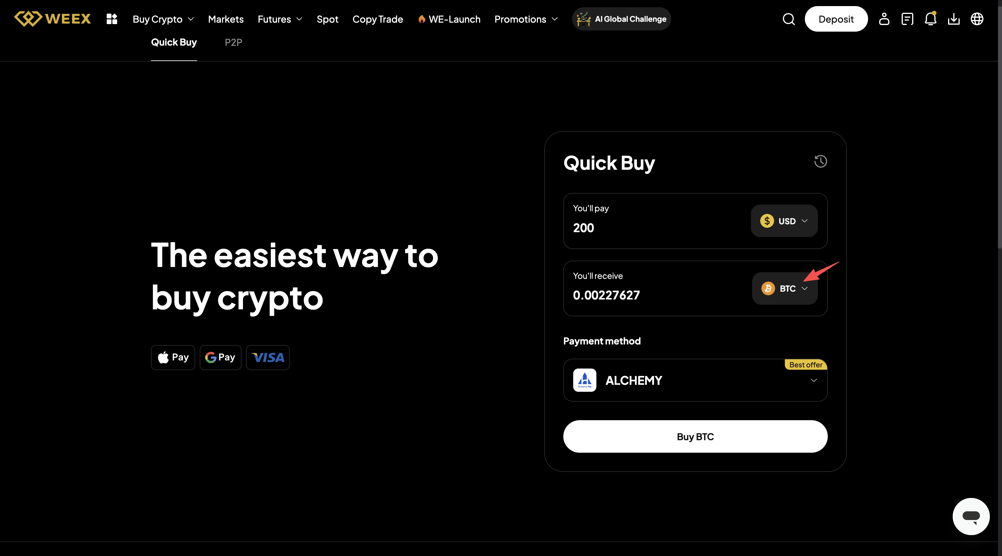Что такое WEEX OTC и как купить BTC с кредитной картой на WEEX OTC?