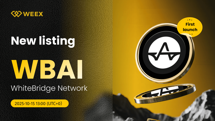 WBAI USDT Trading Live on WEEX for WhiteBridge Network